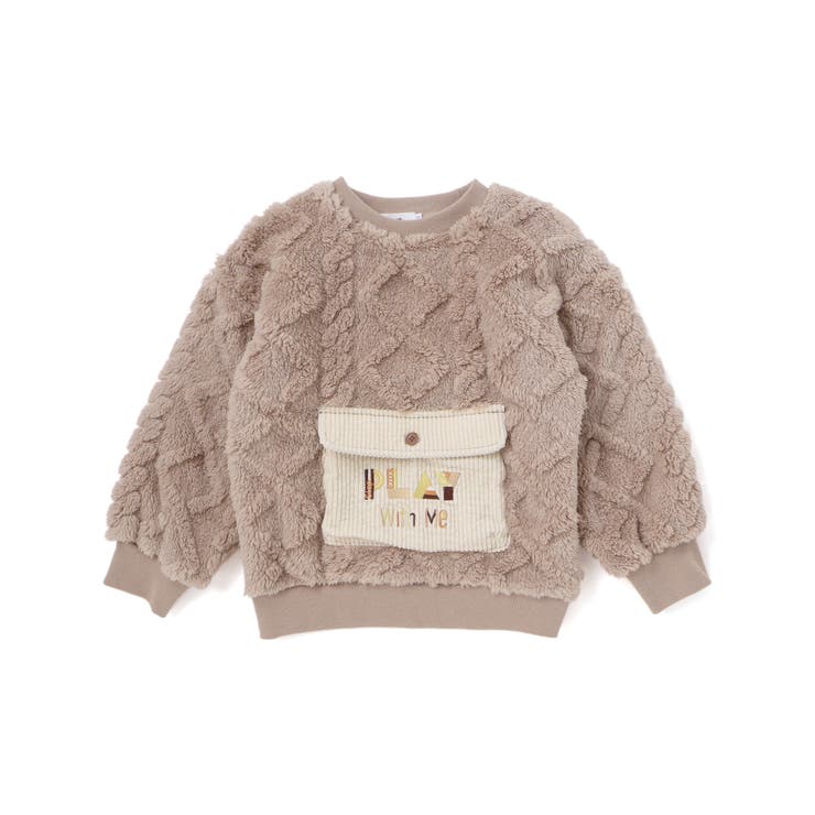 【お揃い】フラップポケット付きケーブルボアトレーナー(80~130cm) | SLAP SLIP | 詳細画像7 