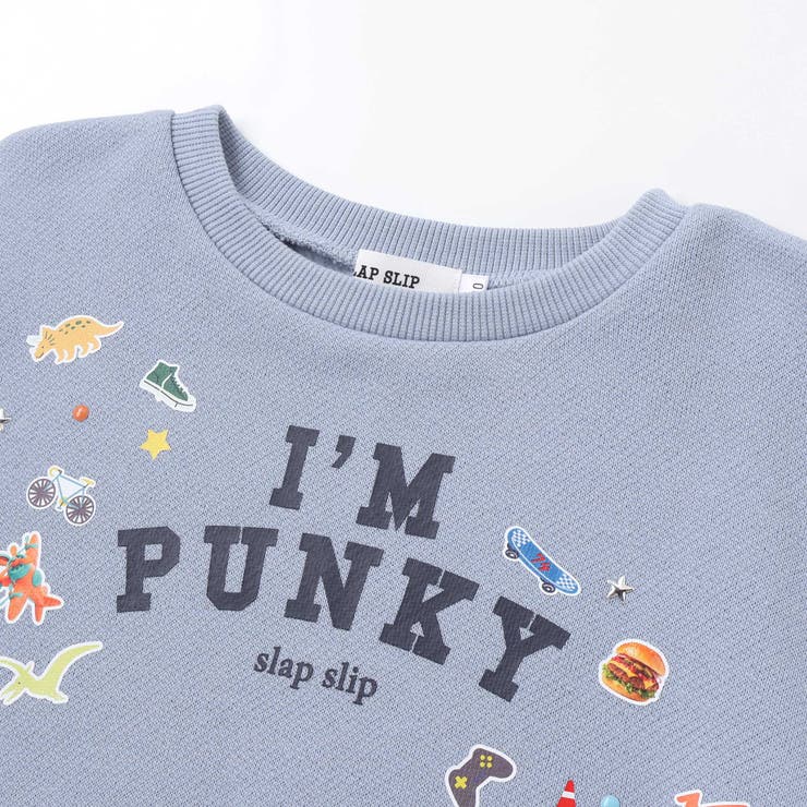 ペたぺたシール風プリントデニムポケット付きトレーナー(80~130cm) | SLAP SLIP | 詳細画像10 