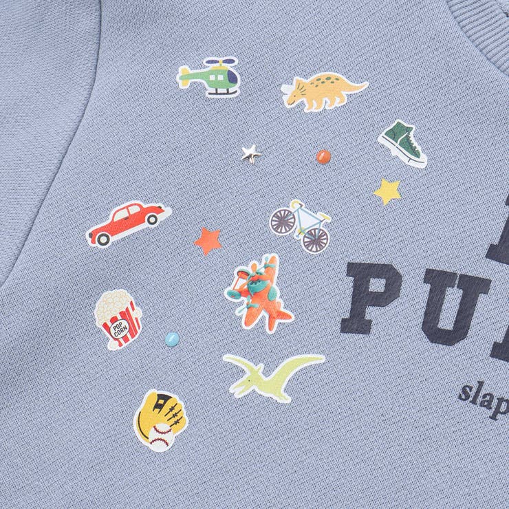 ペたぺたシール風プリントデニムポケット付きトレーナー(80~130cm) | SLAP SLIP | 詳細画像11 