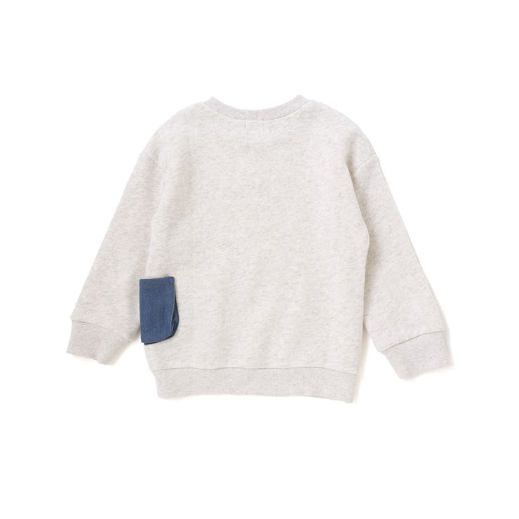 ペたぺたシール風プリントデニムポケット付きトレーナー(80~130cm) | SLAP SLIP | 詳細画像5 