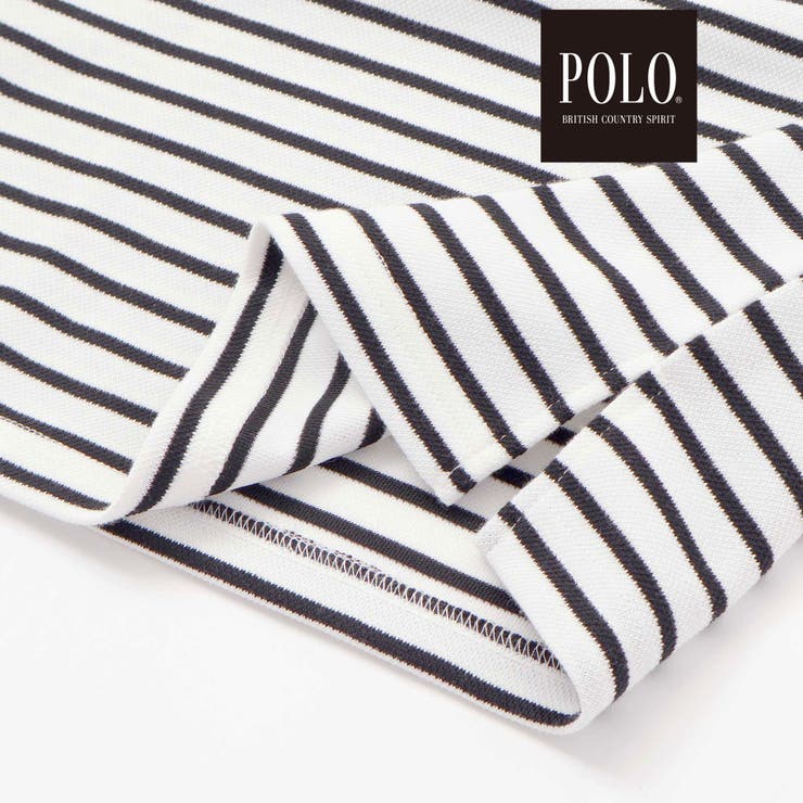 無地ボーダーライン襟ポロシャツ | SLAP SLIP | 詳細画像12 