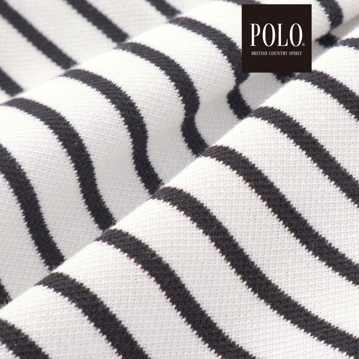 無地ボーダーライン襟ポロシャツ | SLAP SLIP | 詳細画像13 