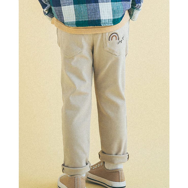 ベージュ | スーパーストレッチ ラクラク パンツ (80～130cm) | SLAP SLIP