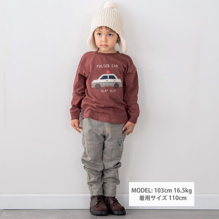 【お揃い】チェック柄無地リバーシブルパンツ(80~130cm) | SLAP SLIP | 詳細画像2 