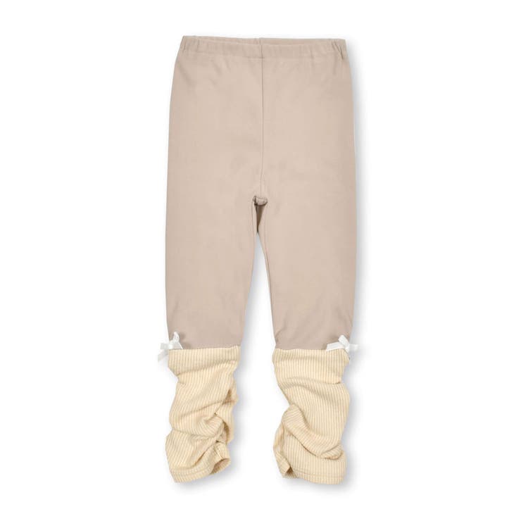 ベージュ | 裾くしゅくしゅニットレギンス(80~130cm) | SLAP SLIP