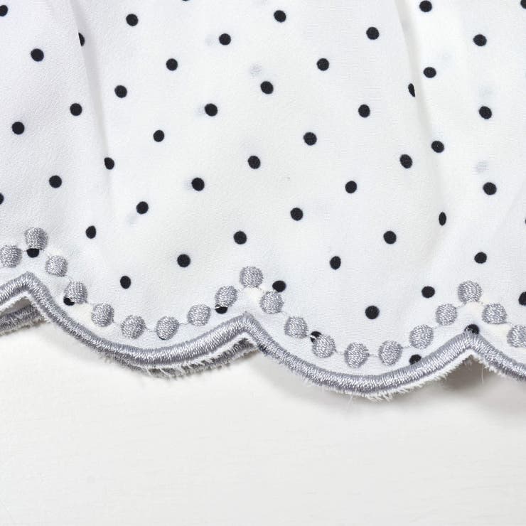 レース生地ドット柄裾スカラップスカッツ(80~120cm) | SLAP SLIP | 詳細画像16 