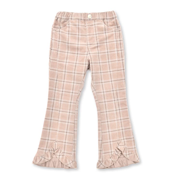 【お揃い】フリルヘムコールテンチェックフレアパンツ(80~140cm) | SLAP SLIP | 詳細画像11 