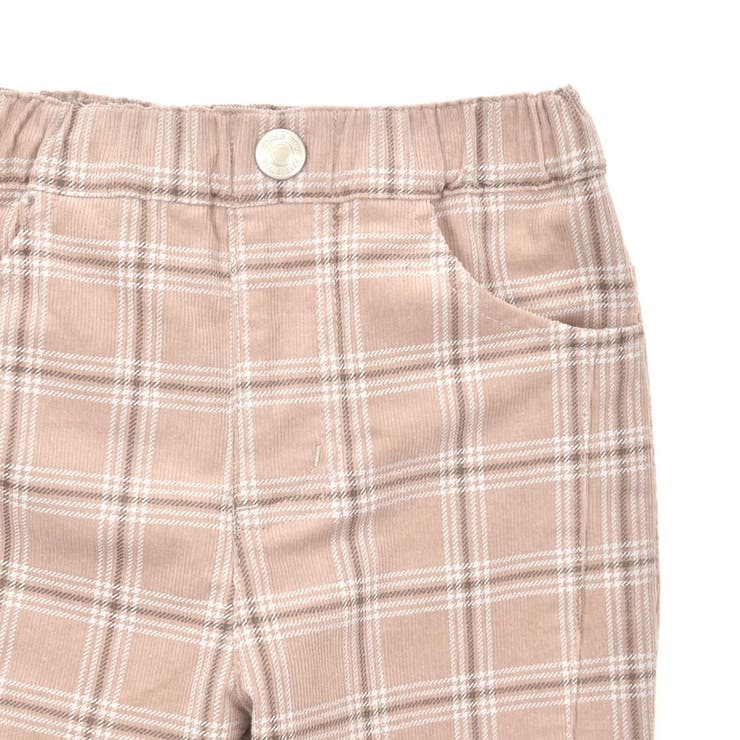 【お揃い】フリルヘムコールテンチェックフレアパンツ(80~140cm) | SLAP SLIP | 詳細画像13 