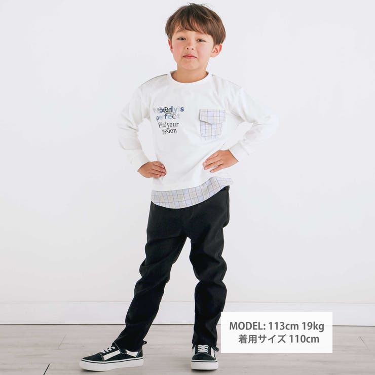 【らくのび】おしりポケットクマさんタグストレッチパンツ(80~130cm) | SLAP SLIP | 詳細画像2 