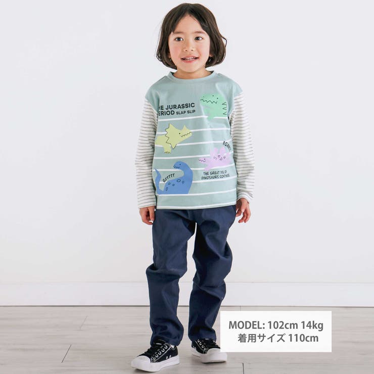 【らくのび】おしりポケットクマさんタグストレッチパンツ(80~130cm) | SLAP SLIP | 詳細画像3 