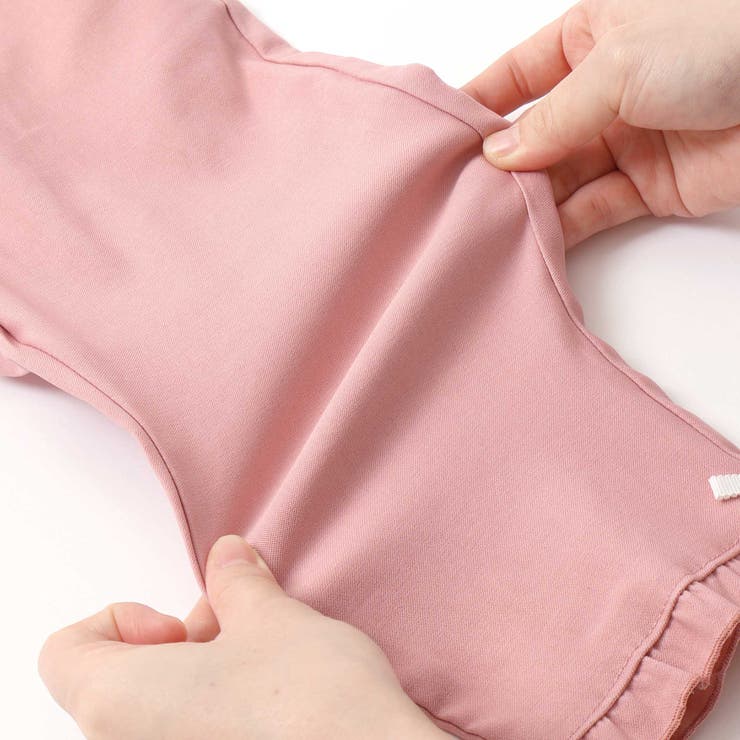 【らくのび】裾フリルリボン付きストレッチツイル7分丈パンツ(80~130cm) | SLAP SLIP | 詳細画像11 