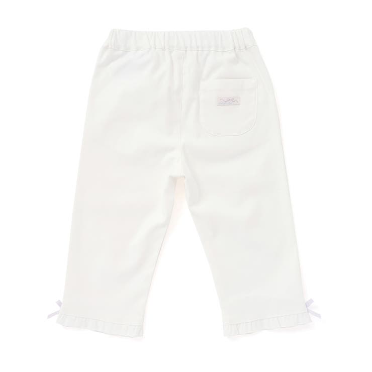 【らくのび】裾フリルリボン付きストレッチツイル7分丈パンツ(80~130cm) | SLAP SLIP | 詳細画像6 