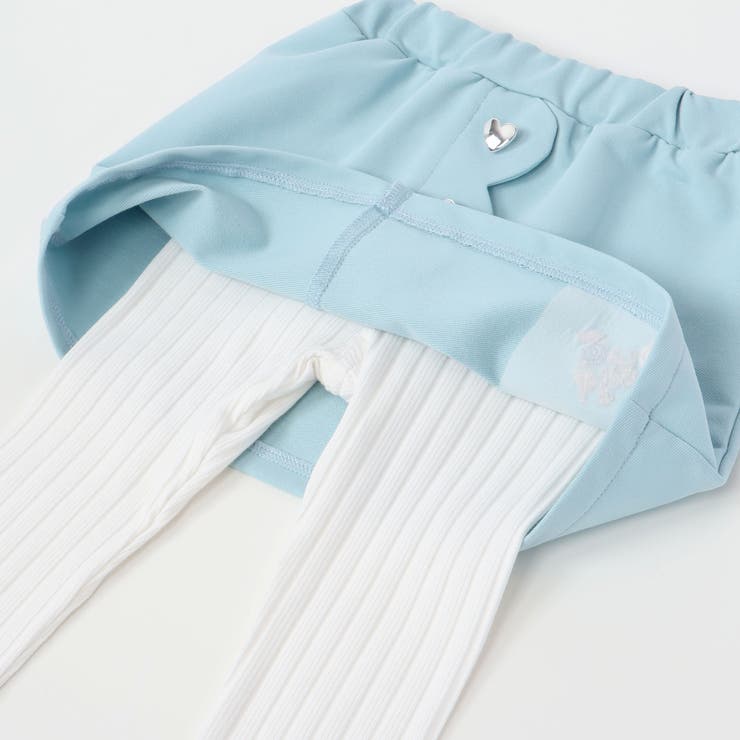 キラッとハートボタン付きフロントスカラップ7分丈スカッツ(80~130cm) | SLAP SLIP | 詳細画像14 