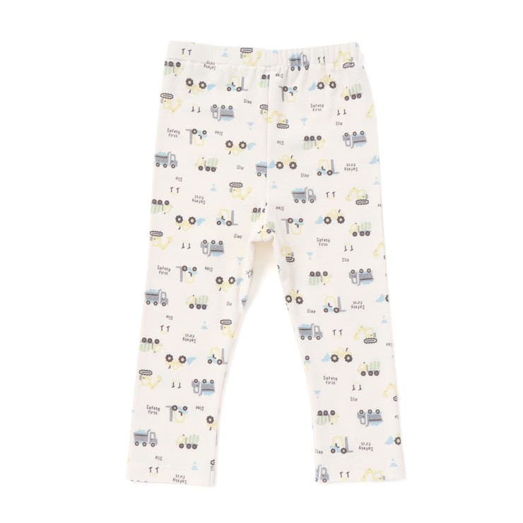 恐竜電車膝パッチ総柄ミラノリブ7分丈パンツ(80~120cm) | SLAP SLIP | 詳細画像11 