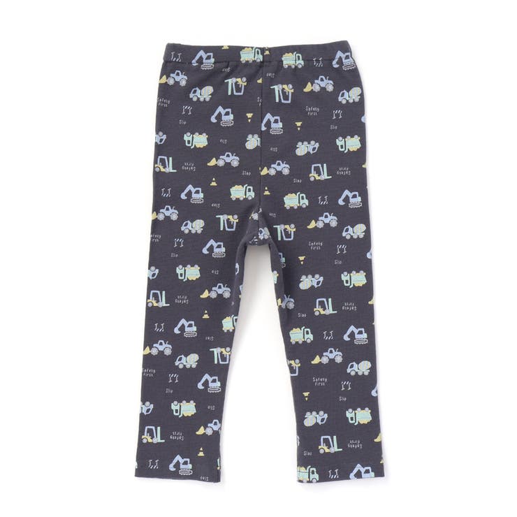 恐竜電車膝パッチ総柄ミラノリブ7分丈パンツ(80~120cm) | SLAP SLIP | 詳細画像13 