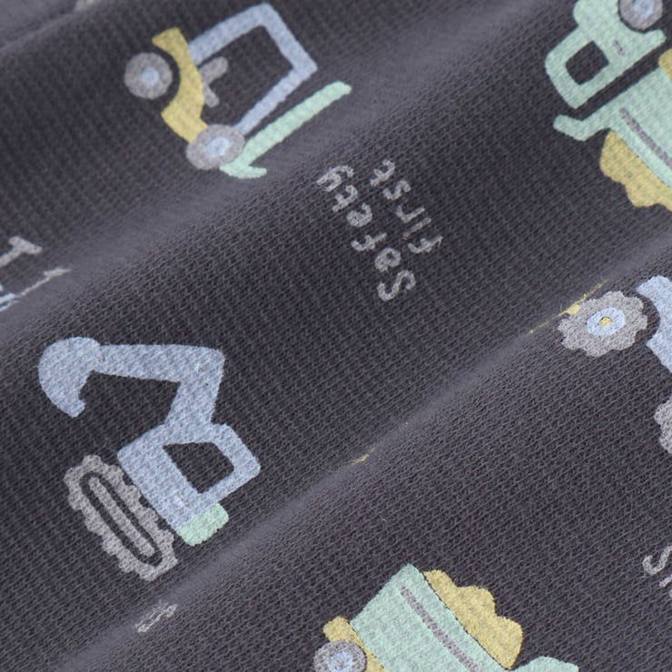 恐竜電車膝パッチ総柄ミラノリブ7分丈パンツ(80~120cm) | SLAP SLIP | 詳細画像18 