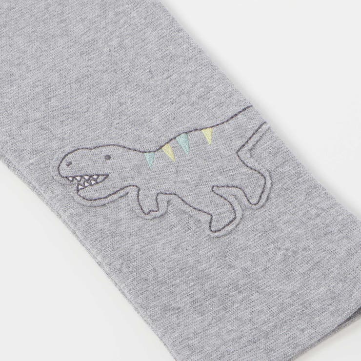 恐竜電車膝パッチ総柄ミラノリブ7分丈パンツ(80~120cm) | SLAP SLIP | 詳細画像9 