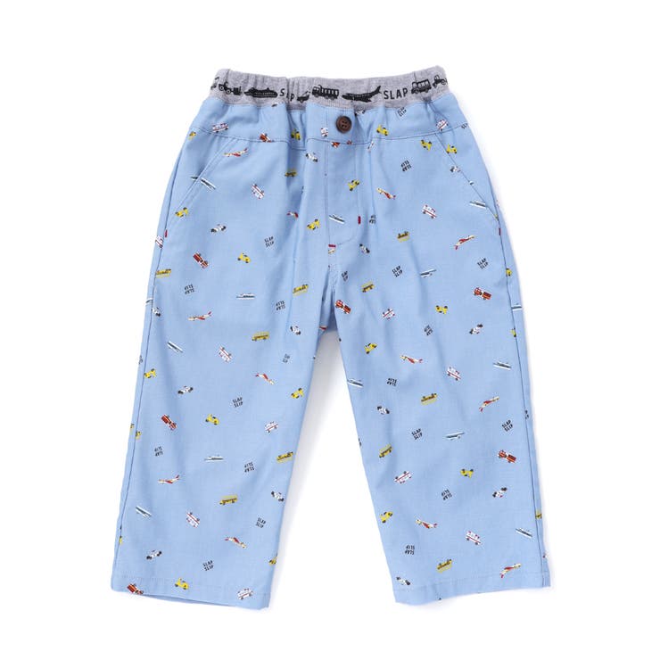 【らくのび】ウエストリブラインプリント乗り物柄ストレッチ7分丈パンツ(80~13… | SLAP SLIP | 詳細画像11 
