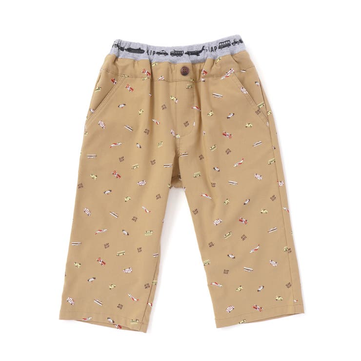 【らくのび】ウエストリブラインプリント乗り物柄ストレッチ7分丈パンツ(80~13… | SLAP SLIP | 詳細画像13 