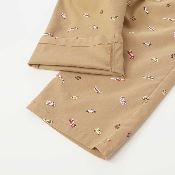 【らくのび】ウエストリブラインプリント乗り物柄ストレッチ7分丈パンツ(80~13… | SLAP SLIP | 詳細画像17 
