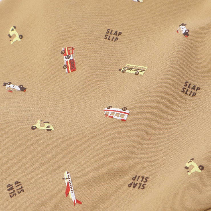 【らくのび】ウエストリブラインプリント乗り物柄ストレッチ7分丈パンツ(80~13… | SLAP SLIP | 詳細画像18 