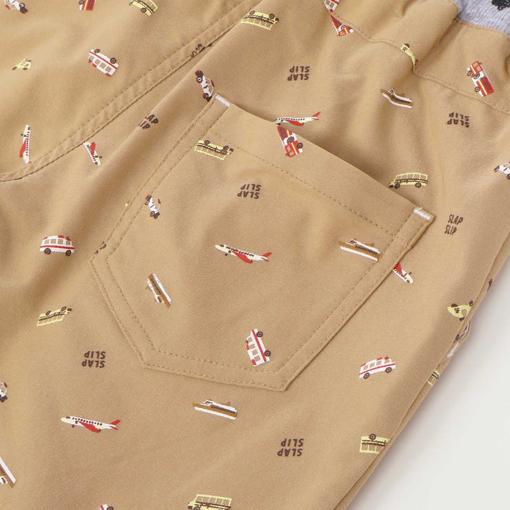 【らくのび】ウエストリブラインプリント乗り物柄ストレッチ7分丈パンツ(80~13… | SLAP SLIP | 詳細画像21 