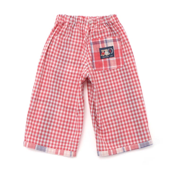 【お揃い】ポケット付きダブルガーゼリバーシブル7分丈パンツ(80~130cm) | SLAP SLIP | 詳細画像10 