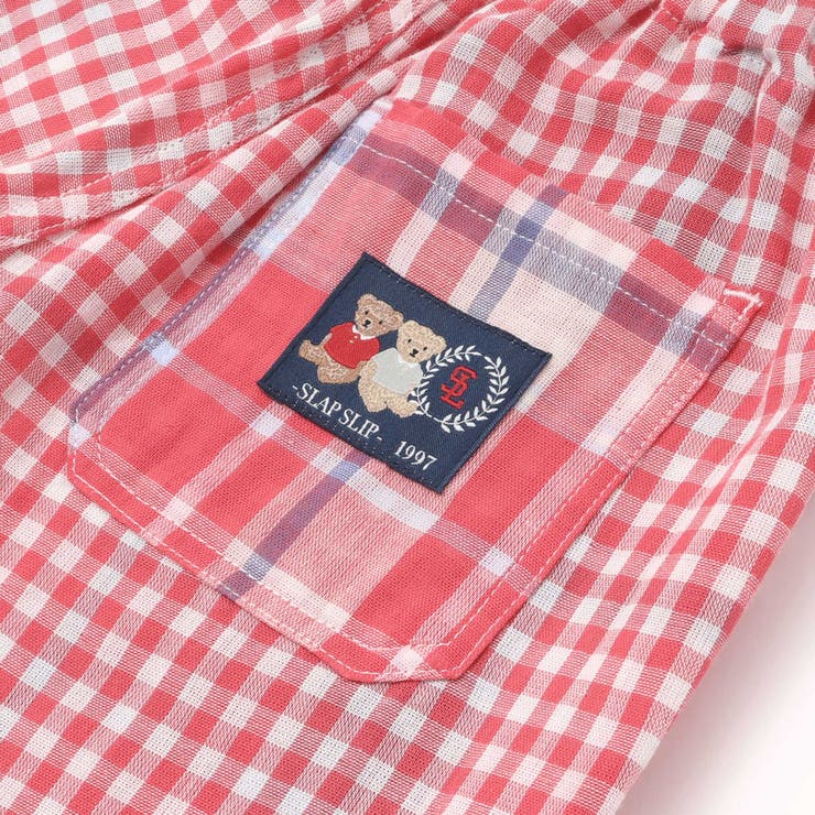 【お揃い】ポケット付きダブルガーゼリバーシブル7分丈パンツ(80~130cm) | SLAP SLIP | 詳細画像15 