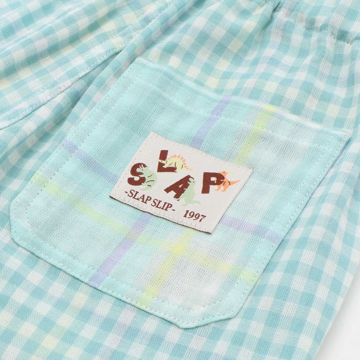 【お揃い】ポケット付きダブルガーゼリバーシブル7分丈パンツ(80~130cm) | SLAP SLIP | 詳細画像21 