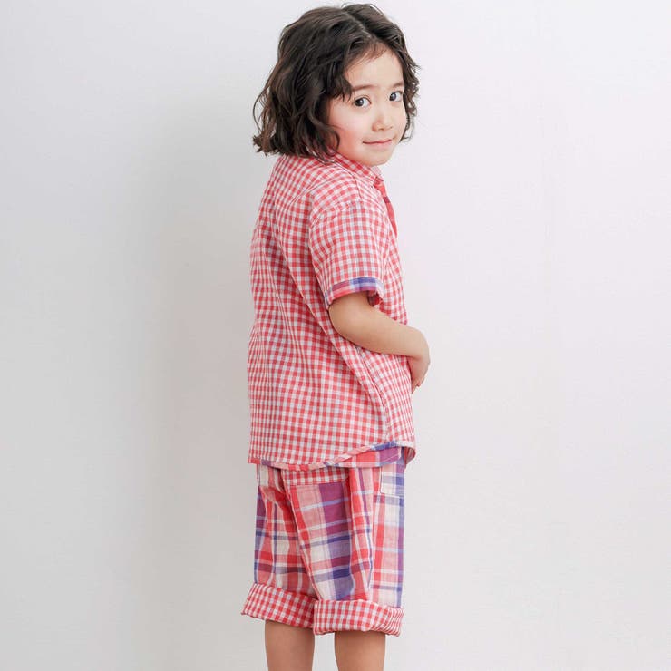 【お揃い】ポケット付きダブルガーゼリバーシブル7分丈パンツ(80~130cm) | SLAP SLIP | 詳細画像4 