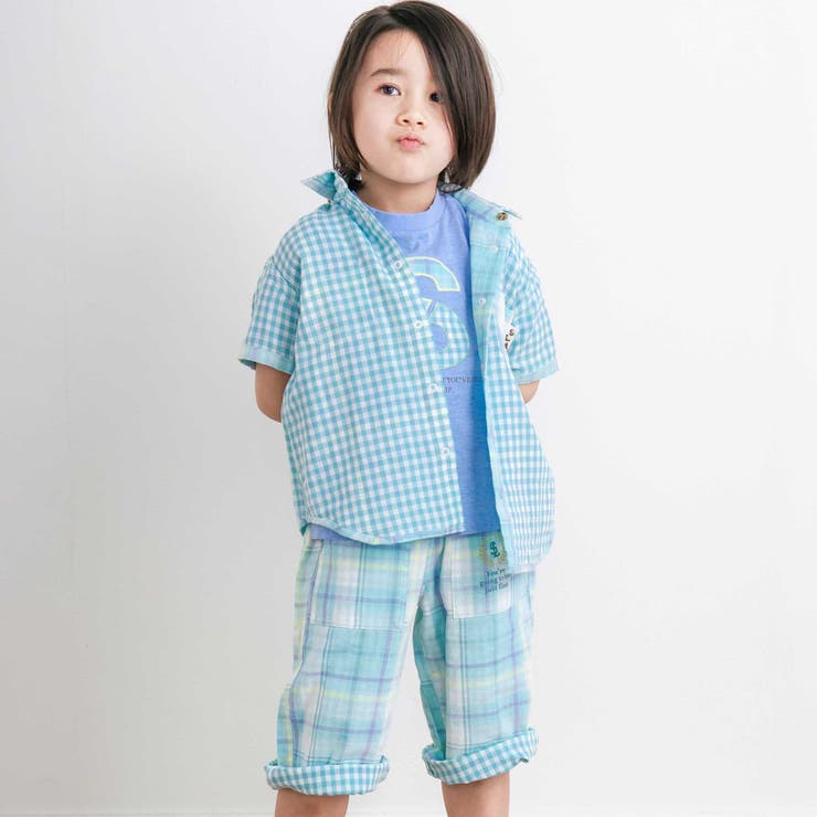 【お揃い】ポケット付きダブルガーゼリバーシブル7分丈パンツ(80~130cm) | SLAP SLIP | 詳細画像6 