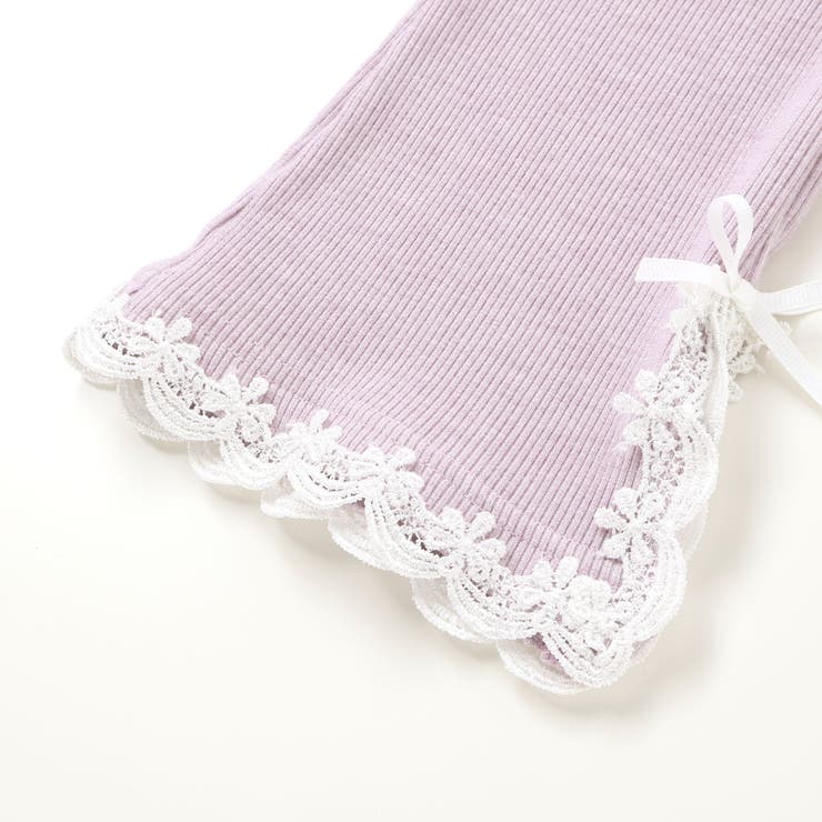 レースリボン裾フレア9分丈レギンス(80~130cm) | SLAP SLIP | 詳細画像15 