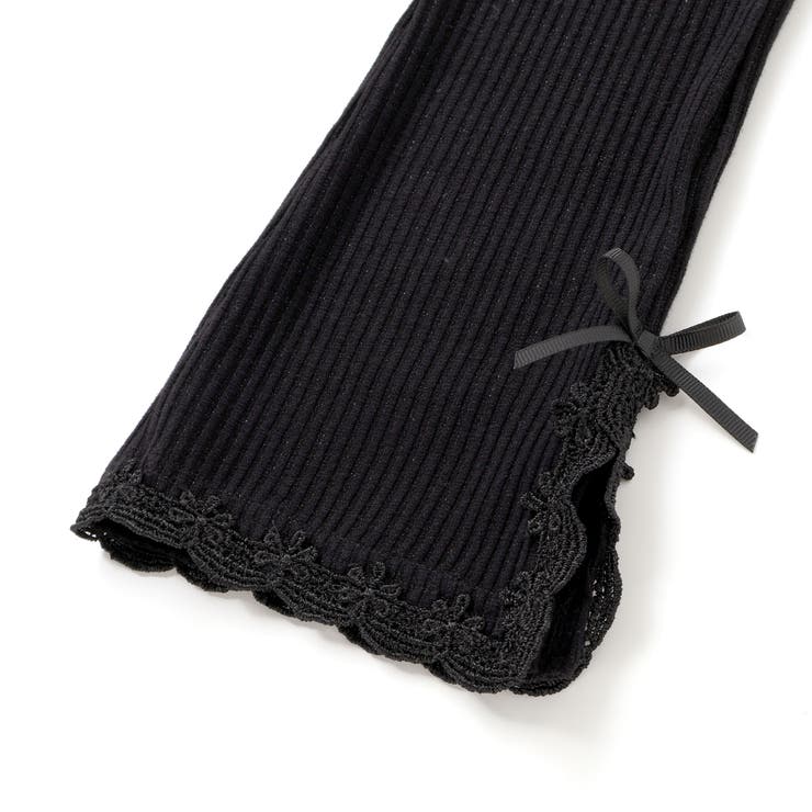 レースリボン裾フレア9分丈レギンス(80~130cm) | SLAP SLIP | 詳細画像6 