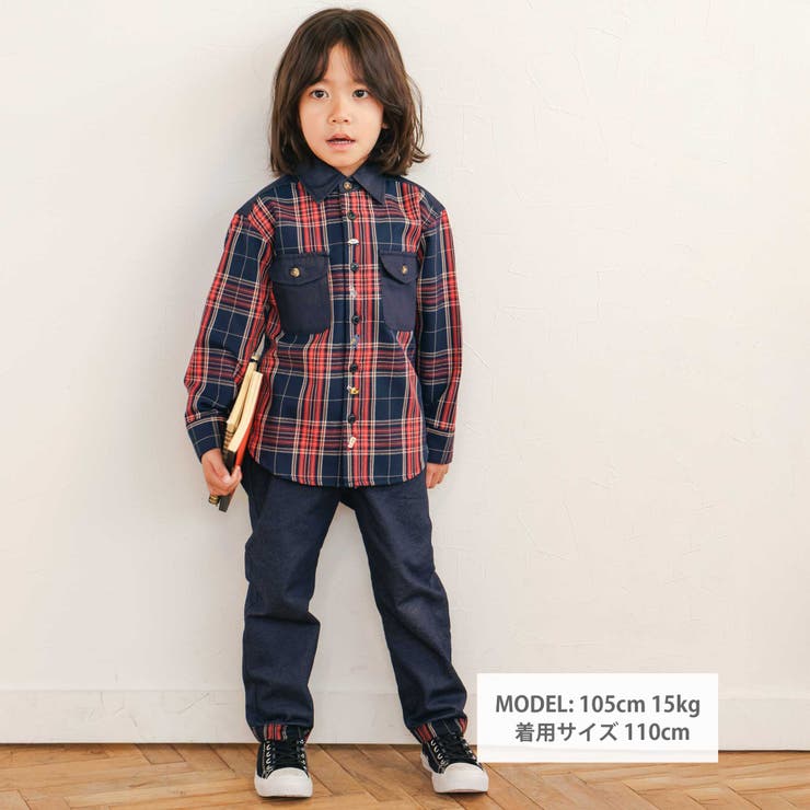 【お揃い】ツイルチェックリバーシブルパンツ(80~130cm) | SLAP SLIP | 詳細画像2 