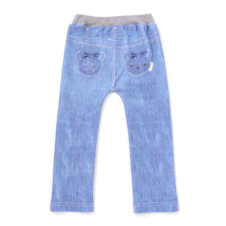 恐竜ロケットワッペンレースキラキラデニム風プリント8分丈パンツ(80~120cm… | SLAP SLIP | 詳細画像22 