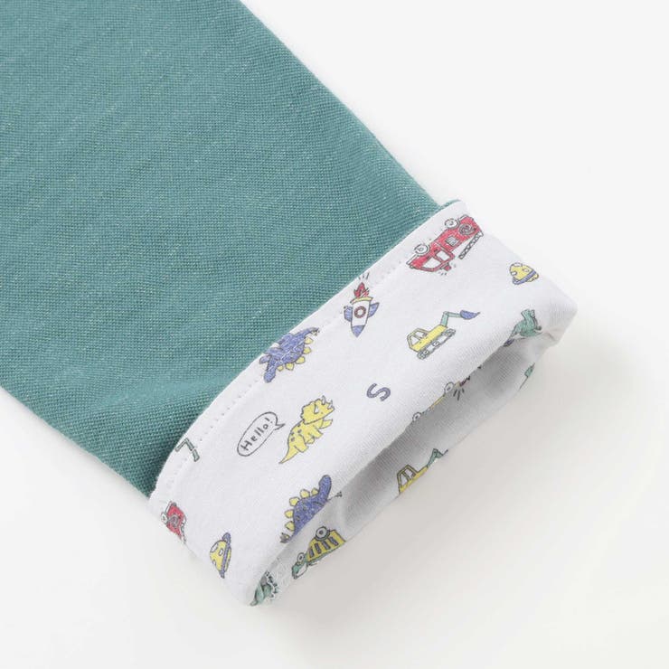 消防車恐竜折り返し柄プリントデニム風パンツ(80~130cm) | SLAP SLIP | 詳細画像14 