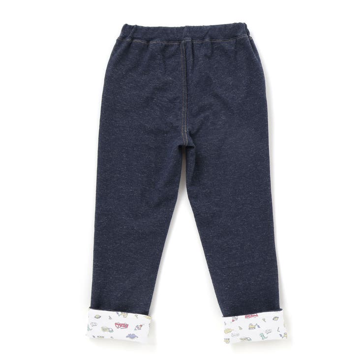 消防車恐竜折り返し柄プリントデニム風パンツ(80~130cm) | SLAP SLIP | 詳細画像5 