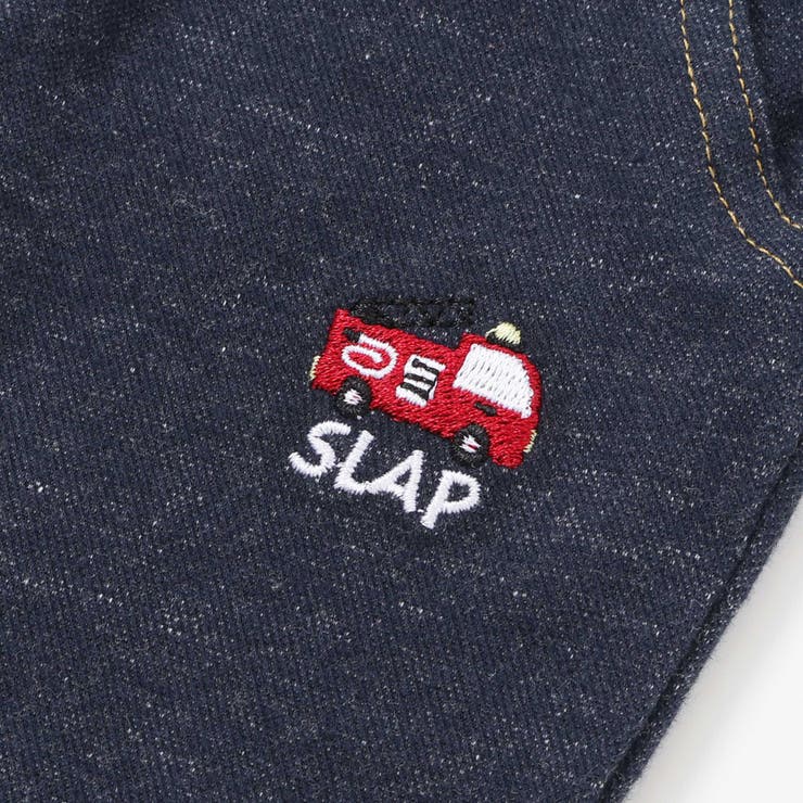消防車恐竜折り返し柄プリントデニム風パンツ(80~130cm) | SLAP SLIP | 詳細画像6 