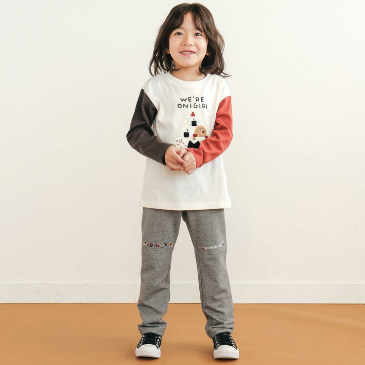 はたらくくるまワッペン刺しゅう切り替えパンツ(80~130cm) | SLAP SLIP | 詳細画像3 