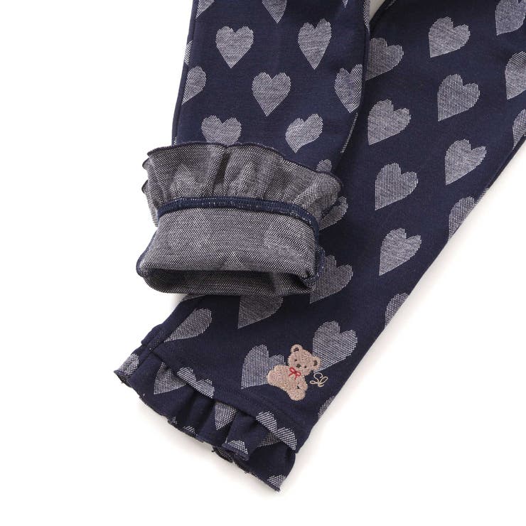 裾フリルお尻ポケットハートがいっぱい総柄パンツ(80~120cm) | SLAP SLIP | 詳細画像11 