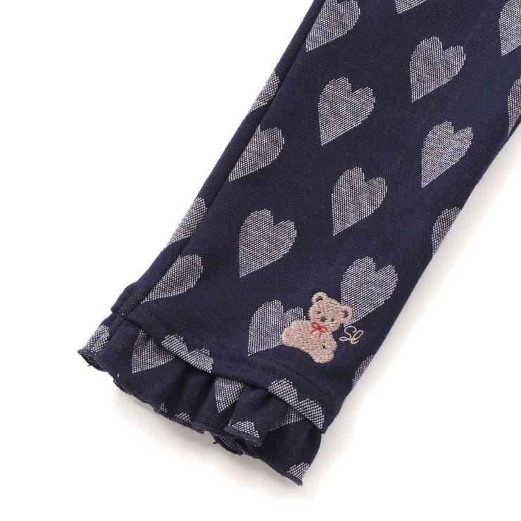 裾フリルお尻ポケットハートがいっぱい総柄パンツ(80~120cm) | SLAP SLIP | 詳細画像12 