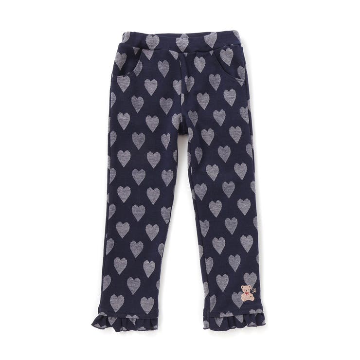 裾フリルお尻ポケットハートがいっぱい総柄パンツ(80~120cm) | SLAP SLIP | 詳細画像5 