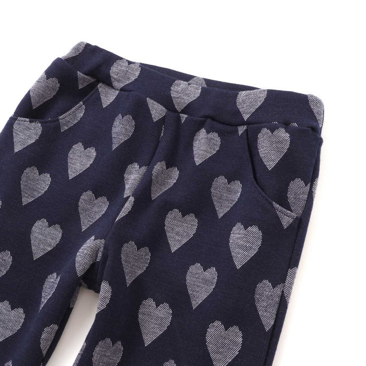 裾フリルお尻ポケットハートがいっぱい総柄パンツ(80~120cm) | SLAP SLIP | 詳細画像7 