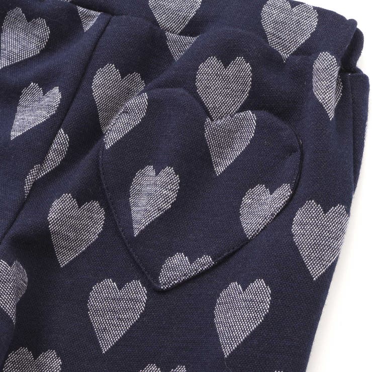 裾フリルお尻ポケットハートがいっぱい総柄パンツ(80~120cm) | SLAP SLIP | 詳細画像9 