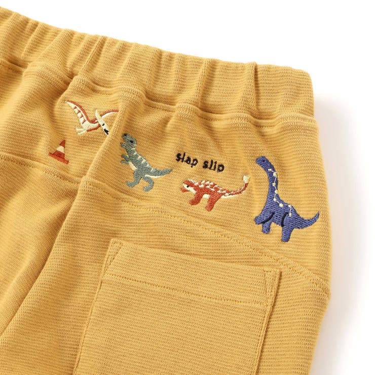 恐竜はたらくくるまおしり刺しゅうテーパードパンツ(80~120cm) | SLAP SLIP | 詳細画像16 