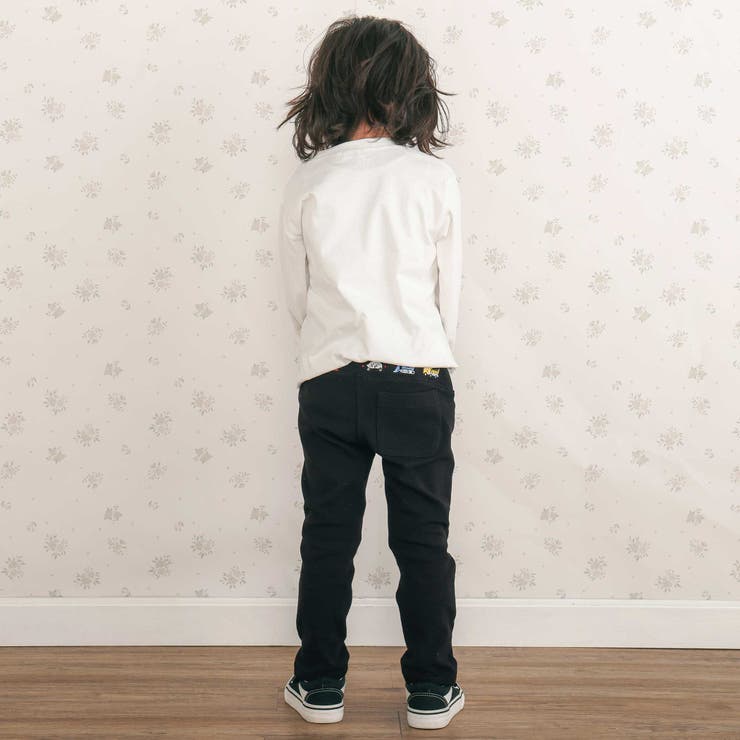 恐竜はたらくくるまおしり刺しゅうテーパードパンツ(80~120cm) | SLAP SLIP | 詳細画像3 