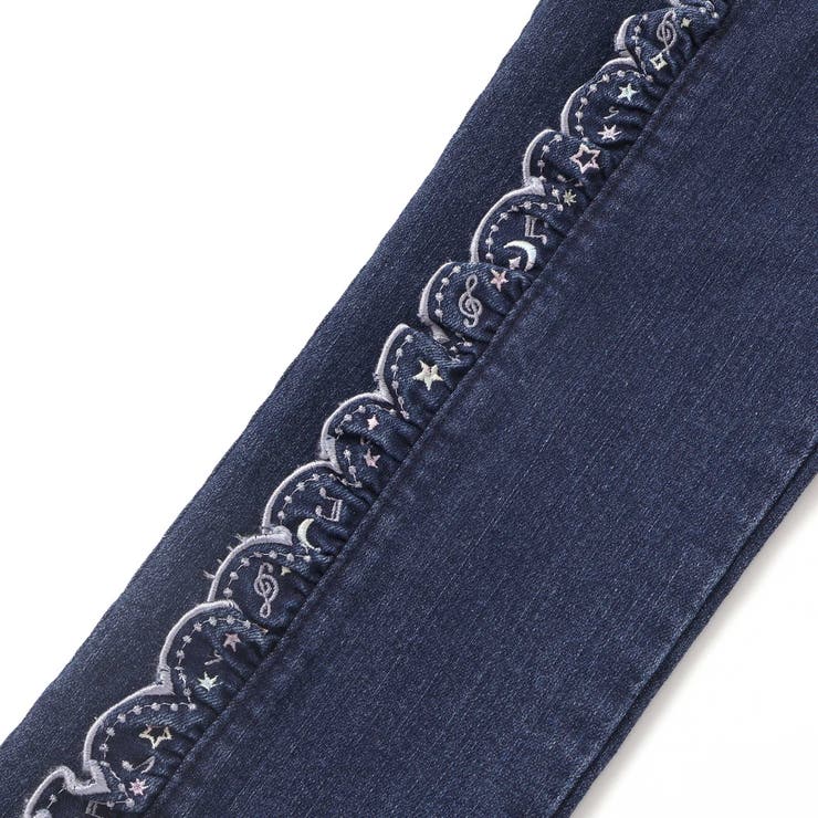 【裏微起毛】スカラップ刺しゅうフリルロングパンツ(80~130cm) | SLAP SLIP | 詳細画像11 