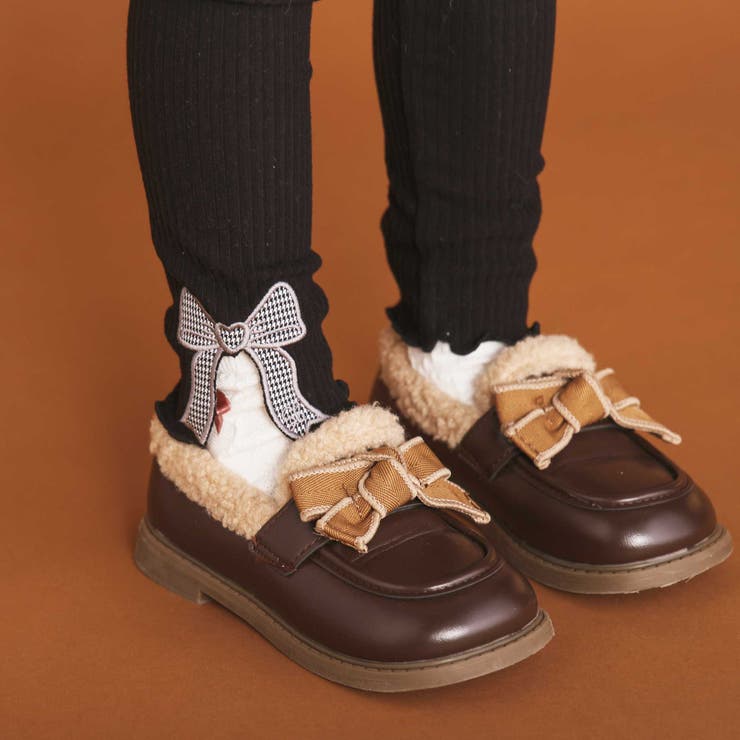 裾リボンパッチ刺しゅうレギンス(80~130cm) | SLAP SLIP | 詳細画像4 