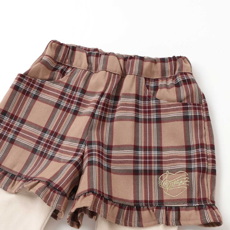 【お揃い】レギンスドッキングチェックショートパンツ(80~130cm) | SLAP SLIP | 詳細画像12 