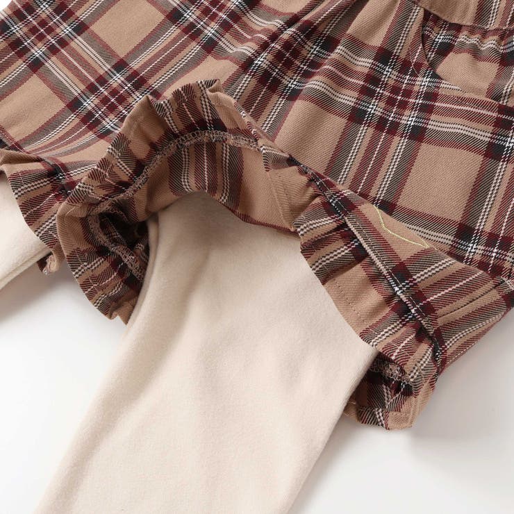 【お揃い】レギンスドッキングチェックショートパンツ(80~130cm) | SLAP SLIP | 詳細画像15 